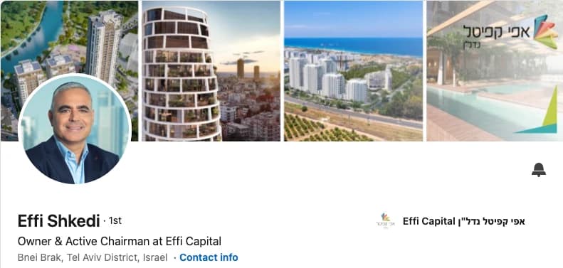 Effi Shkedi · Owner & Active Chairman, Effi Capital
